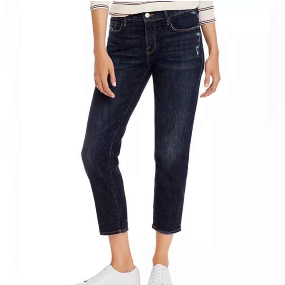 Frame Women’s Le Garçon Crop Skinny Boyfriend Jeans in Covant Size 30